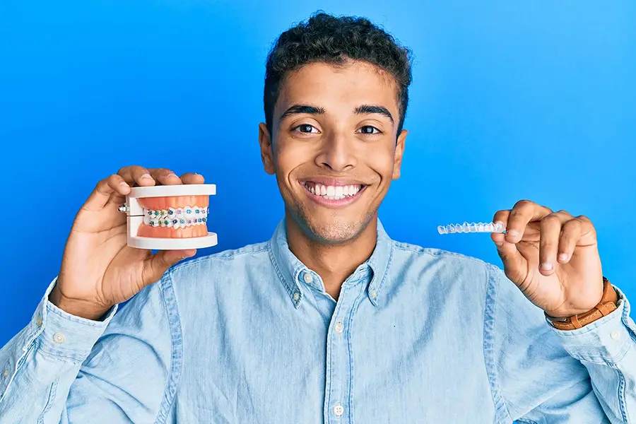 Orthodontic Treatments like clear aligners similar to Invisalign and clear, ceramic braces