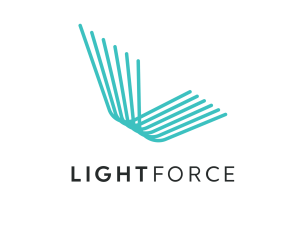 Корректная версия на английском для alt-текста: **“LightForce orthodontic braces logo.”** 