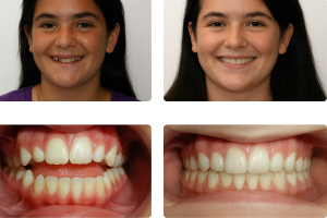 Open bite-befor and after orthodontic treatment | Kissimmee
